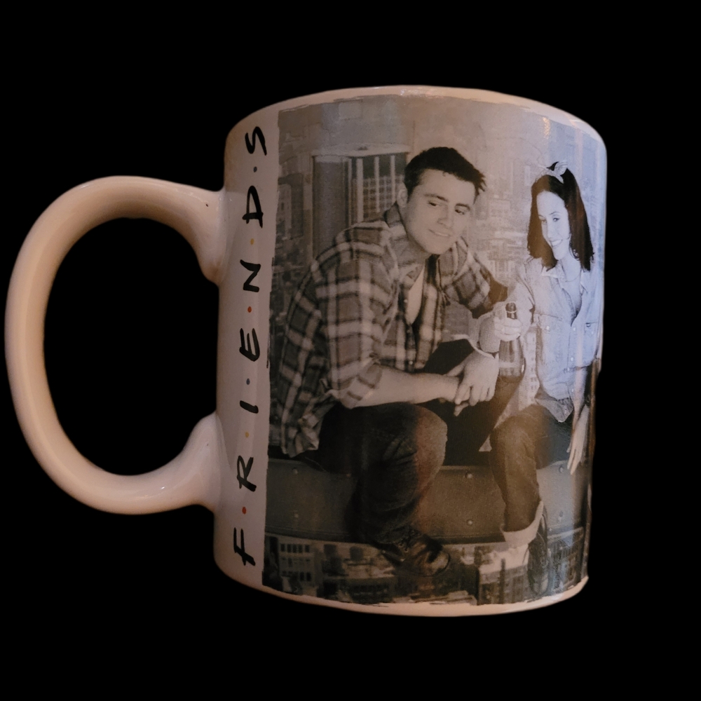 Friends 90's TV Show Coffee Mug Rachel Ross Collector Vintage Large 20oz